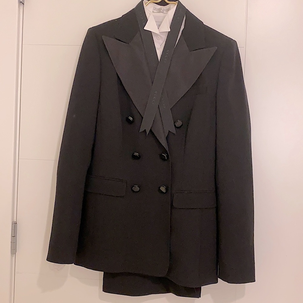 ESCADA, DOUBLE BREASTED TUXEDO